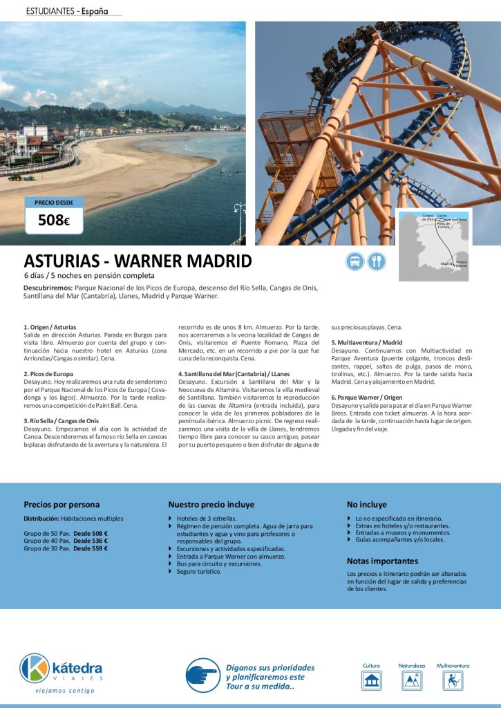 ASTURIAS Y PARQUE WARNER