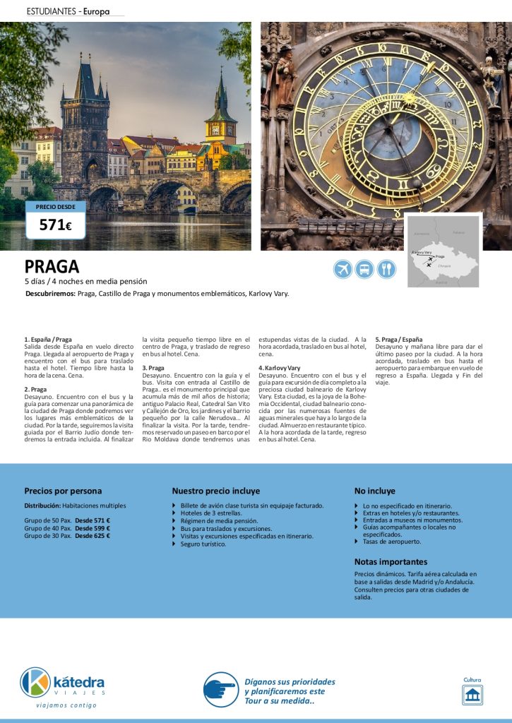 PRAGA VIAJE DE ESTUDIANTES