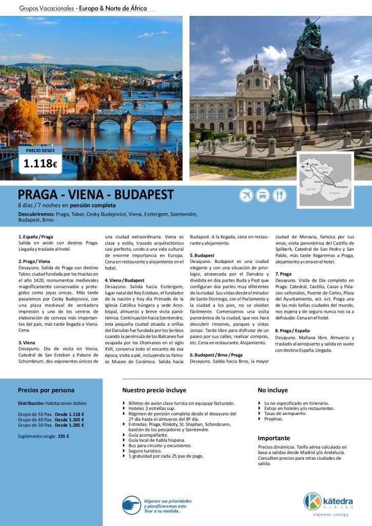 PRAGA VIENA Y BUDAPEST